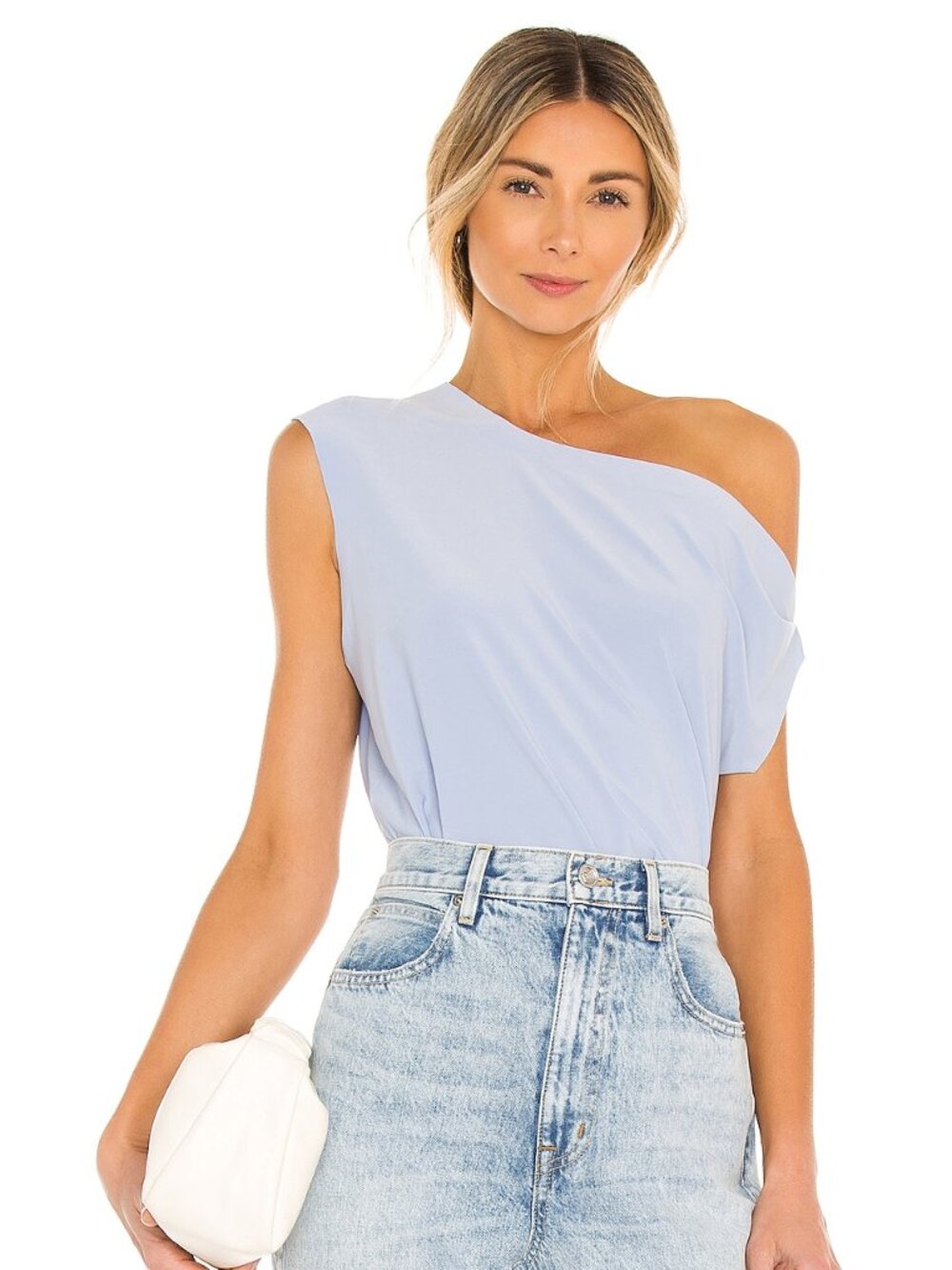 Norma Kamali Drop Shoulder Top in Celestial Blue Size XS NWT